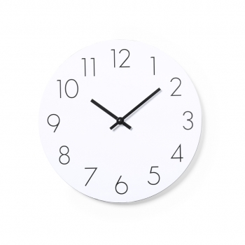 Reloj de pared de MDF con mecanismo de cuarzo silencioso