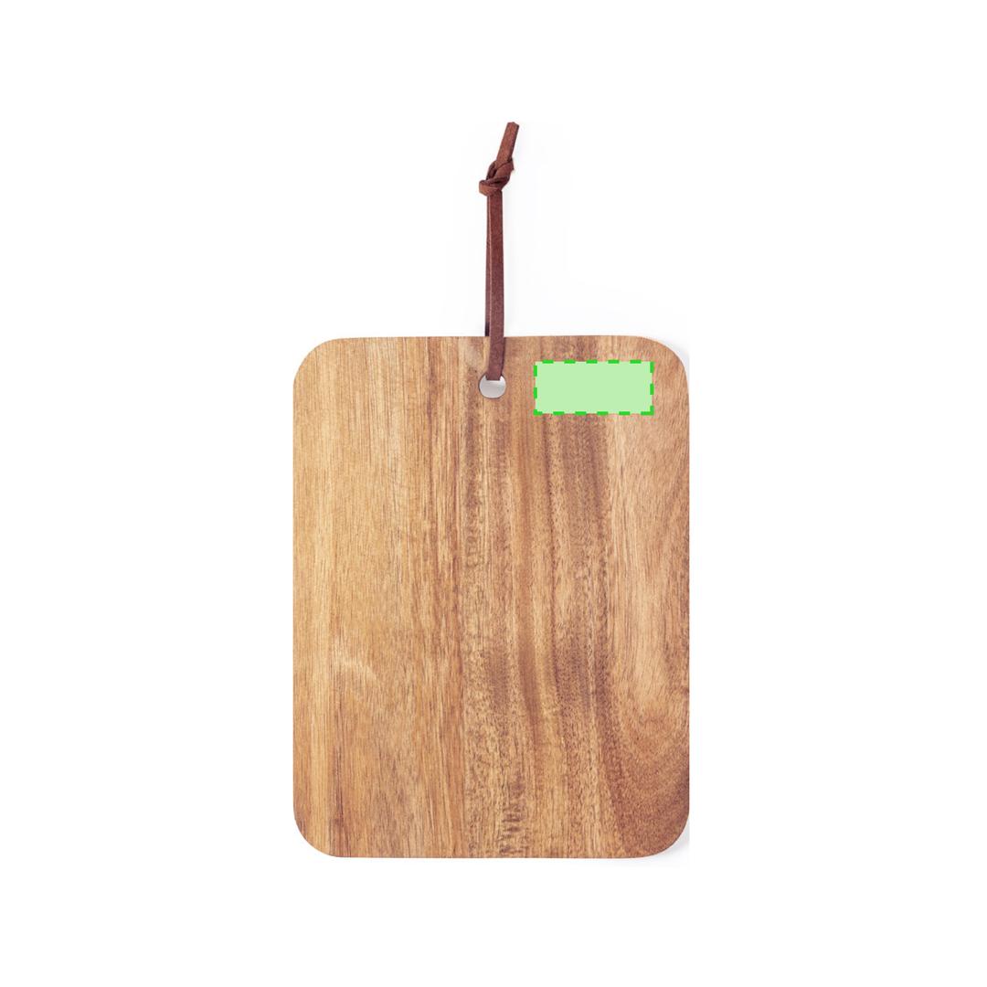 Tabla de cocina de madera natural de corte y presentación