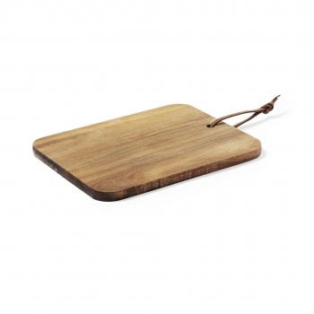 Tabla de cocina de madera natural de corte y presentación