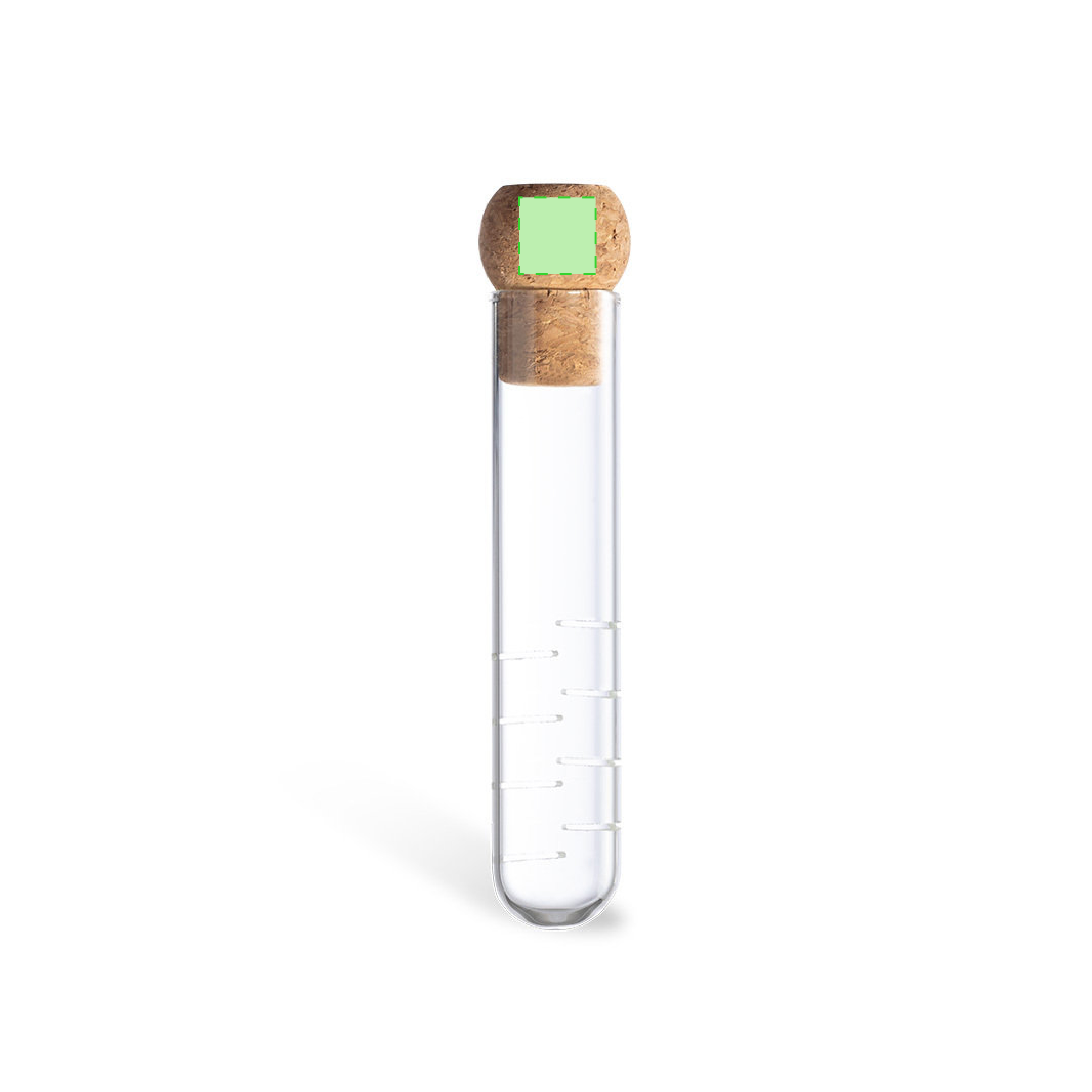 Infusor de té de cristal con tapón de corcho