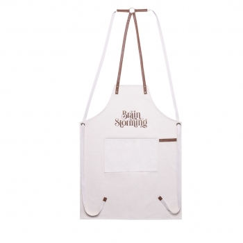 Delantal de cocina de algodón canvas y PU 340 g/m² profesional