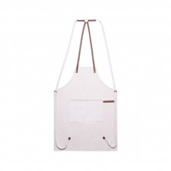 Delantal de cocina de algodón canvas y PU 340 g/m² profesional
