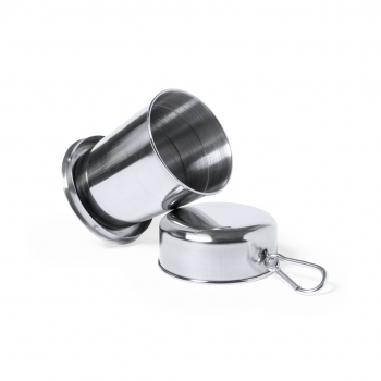 Vaso plegable telescópico de acero 220 ml