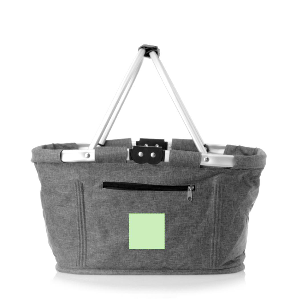 Cesta plegable de aluminio reciclado 46×26 cm sostenible