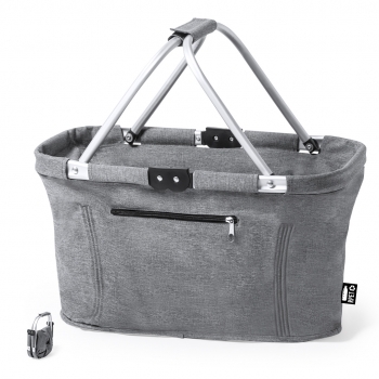Cesta plegable de aluminio reciclado 46×26 cm sostenible