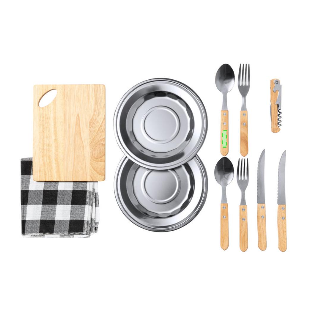 Set de picnic de algodón 2 servicios para 2 personas