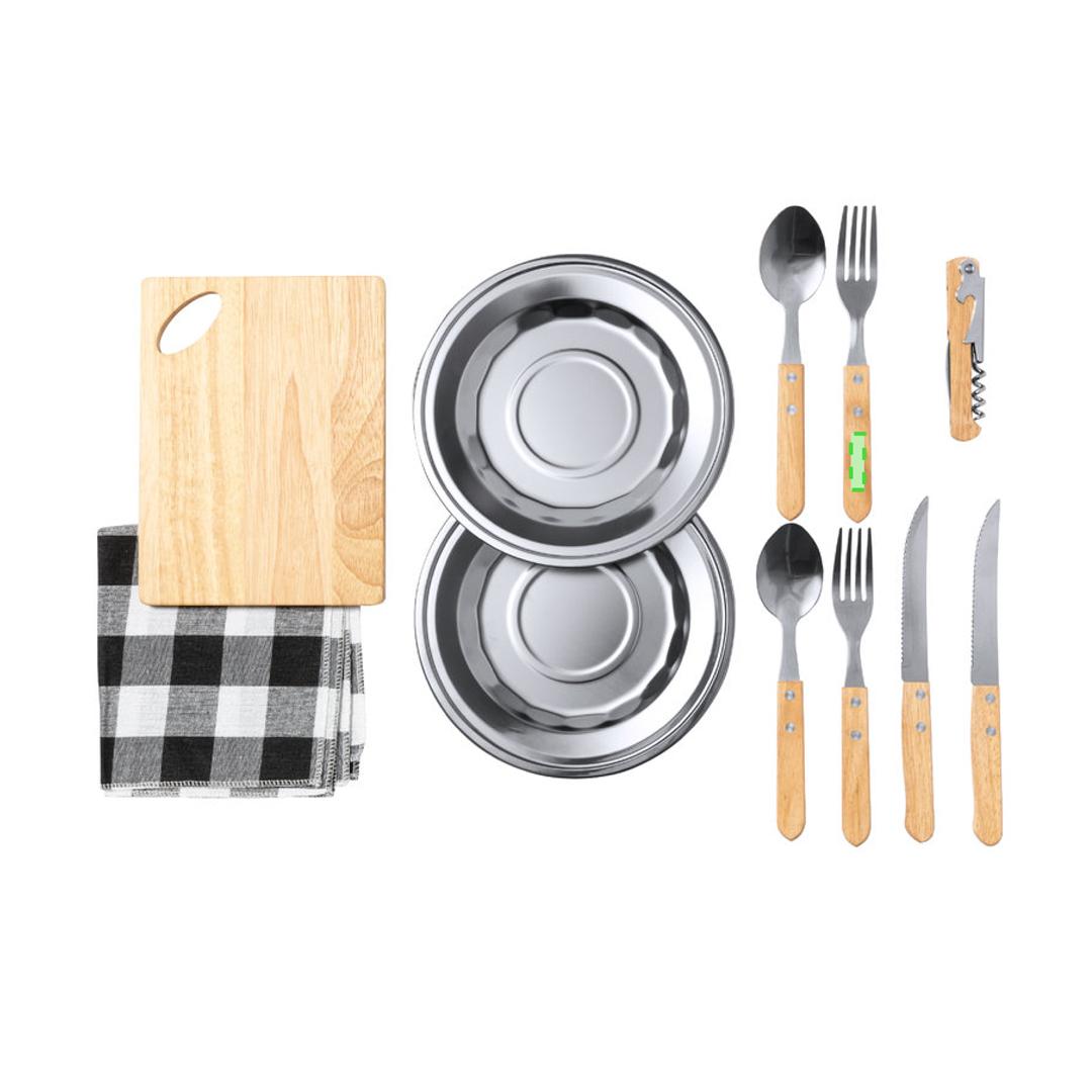 Set de picnic de algodón 2 servicios para 2 personas
