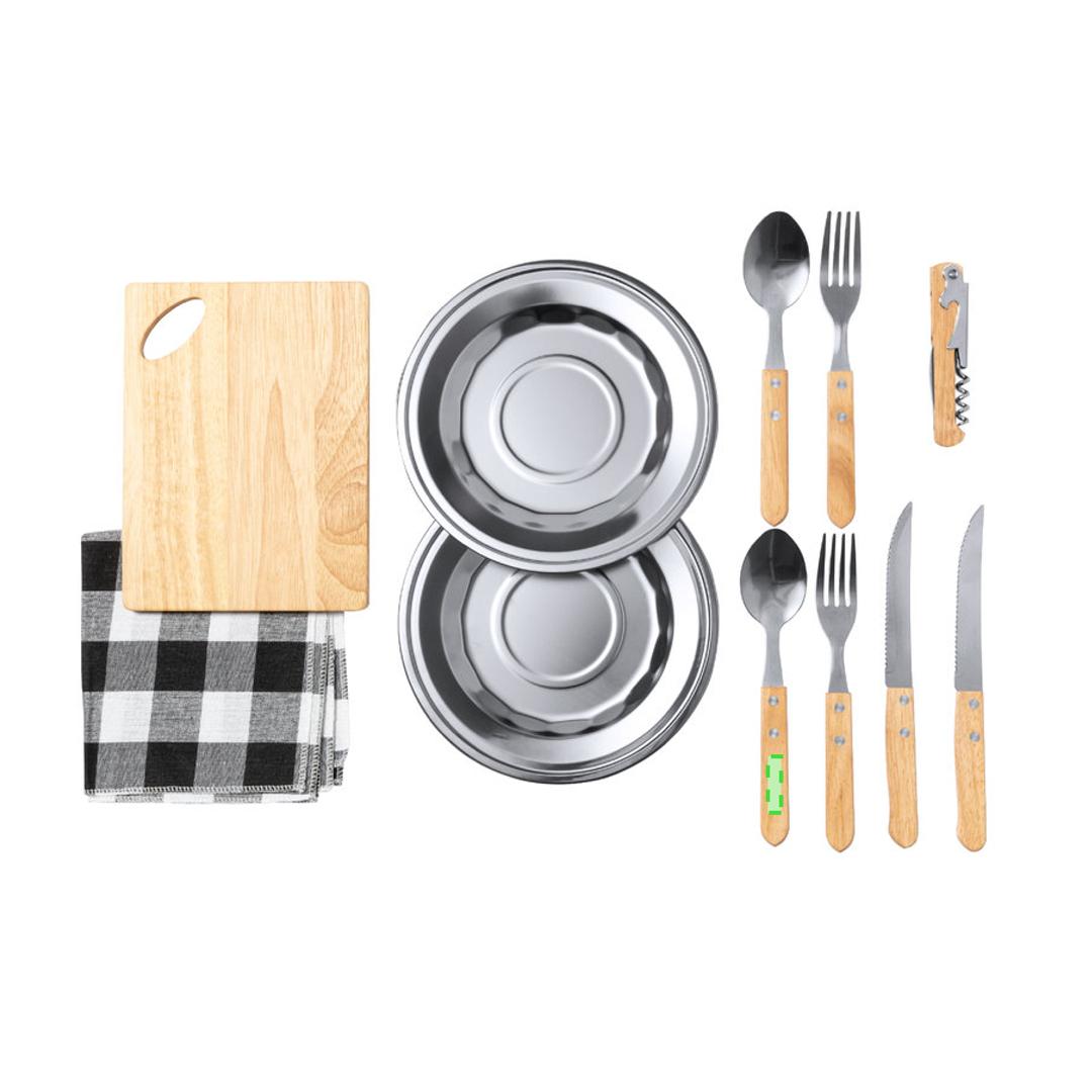 Set de picnic de algodón 2 servicios para 2 personas