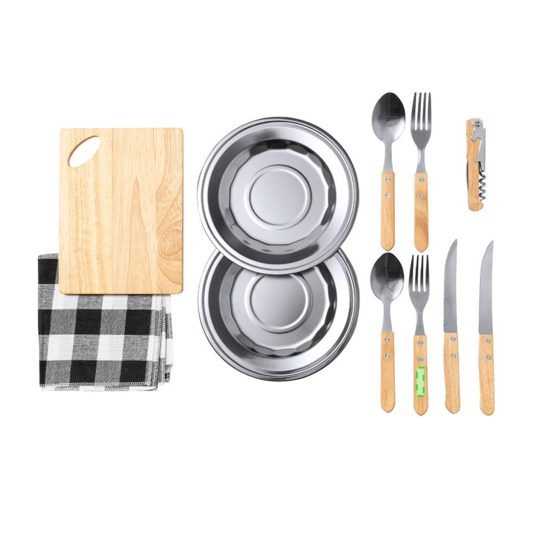 Set de picnic de algodón 2 servicios para 2 personas