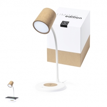 Lámpara flexible de corcho con 12 LEDs y 3 posiciones de luz