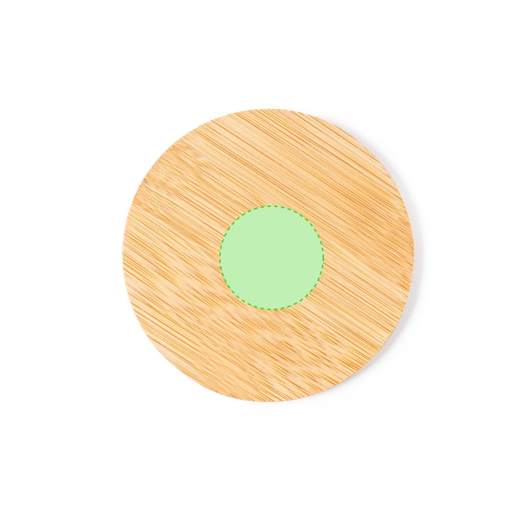 Posavasos de bambú natural grabable en láser
