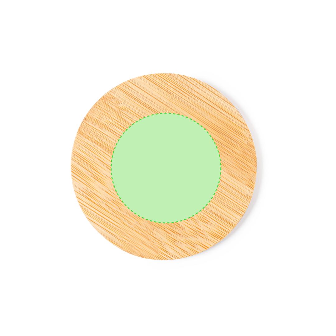 Posavasos de bambú natural grabable en láser