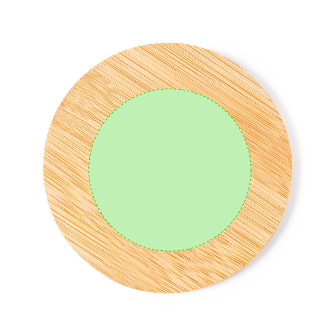 Posavasos de bambú natural grabable en láser