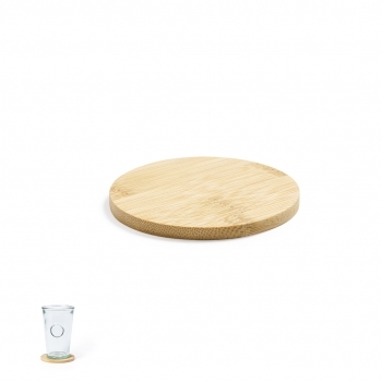 Posavasos de bambú natural grabable en láser