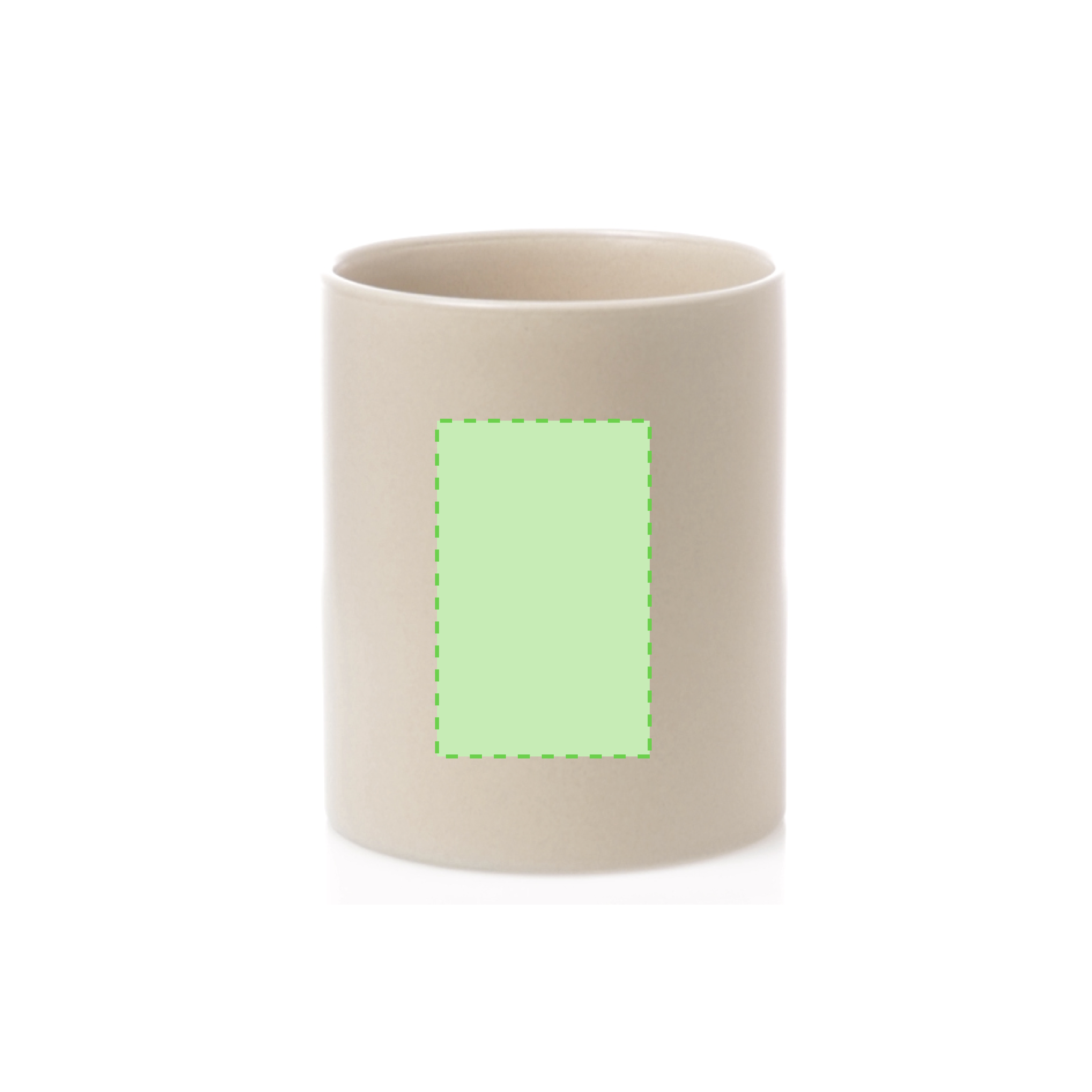 Taza de cerámica con relieve texturizado exterior 370 ml