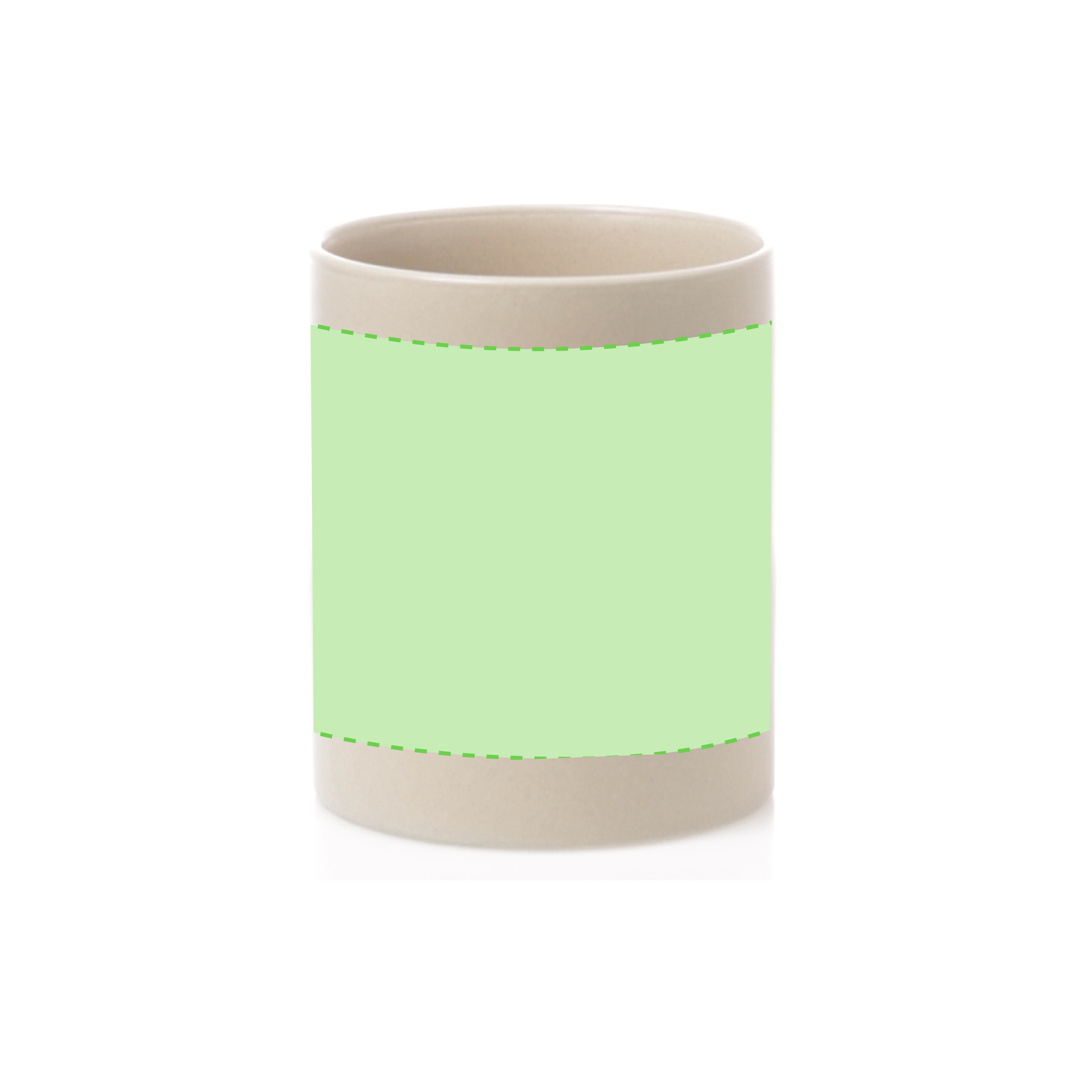 Taza de cerámica con relieve texturizado exterior 370 ml
