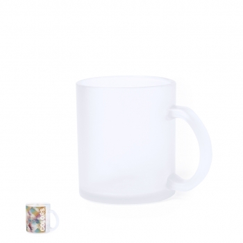 Taza sublimación cristal translúcido premium 350 ml
