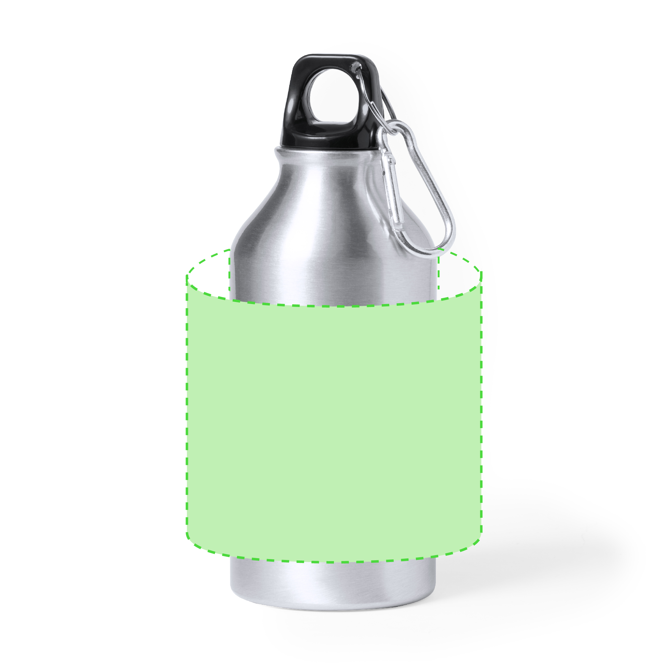 Bidón mini ultraligero de aluminio reciclado 400 ml