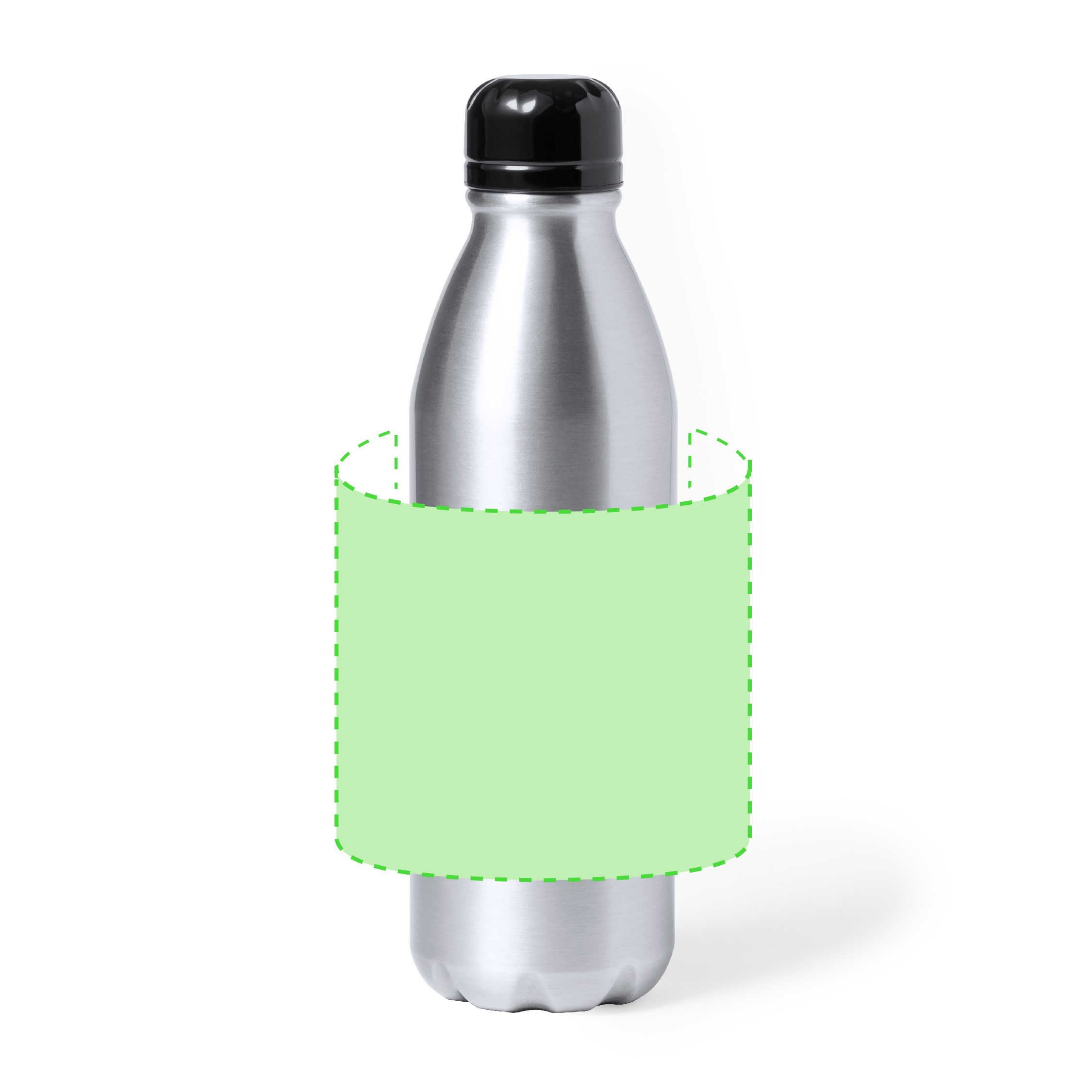 Botella deportiva de pared simple en aluminio reciclado 750 ml