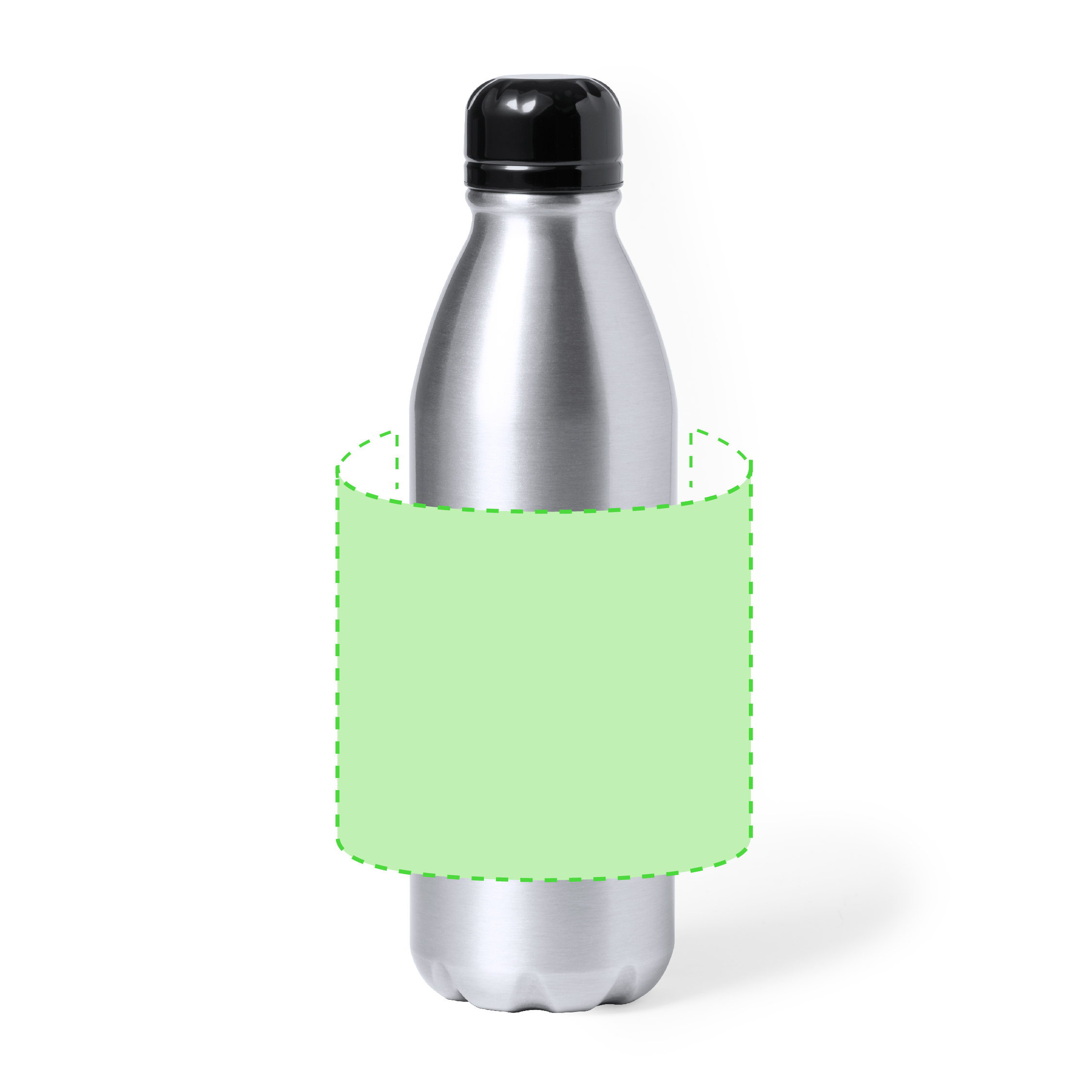 Botella deportiva de pared simple en aluminio reciclado 750 ml
