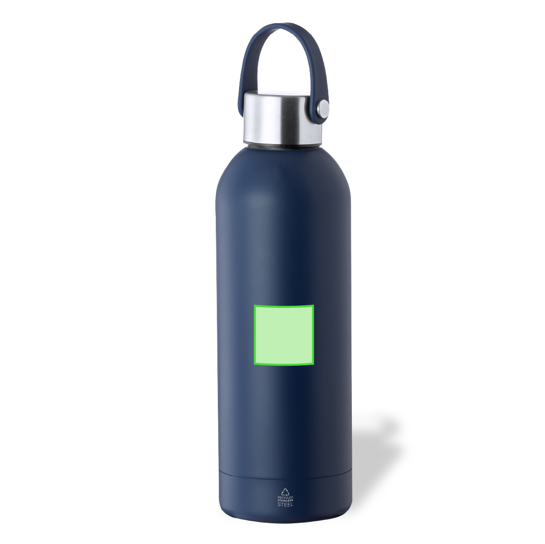Bidón térmico minimalista de acero inoxidable reciclado 500 ml