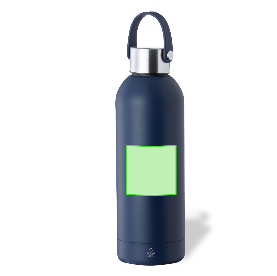 Bidón térmico minimalista de acero inoxidable reciclado 500 ml
