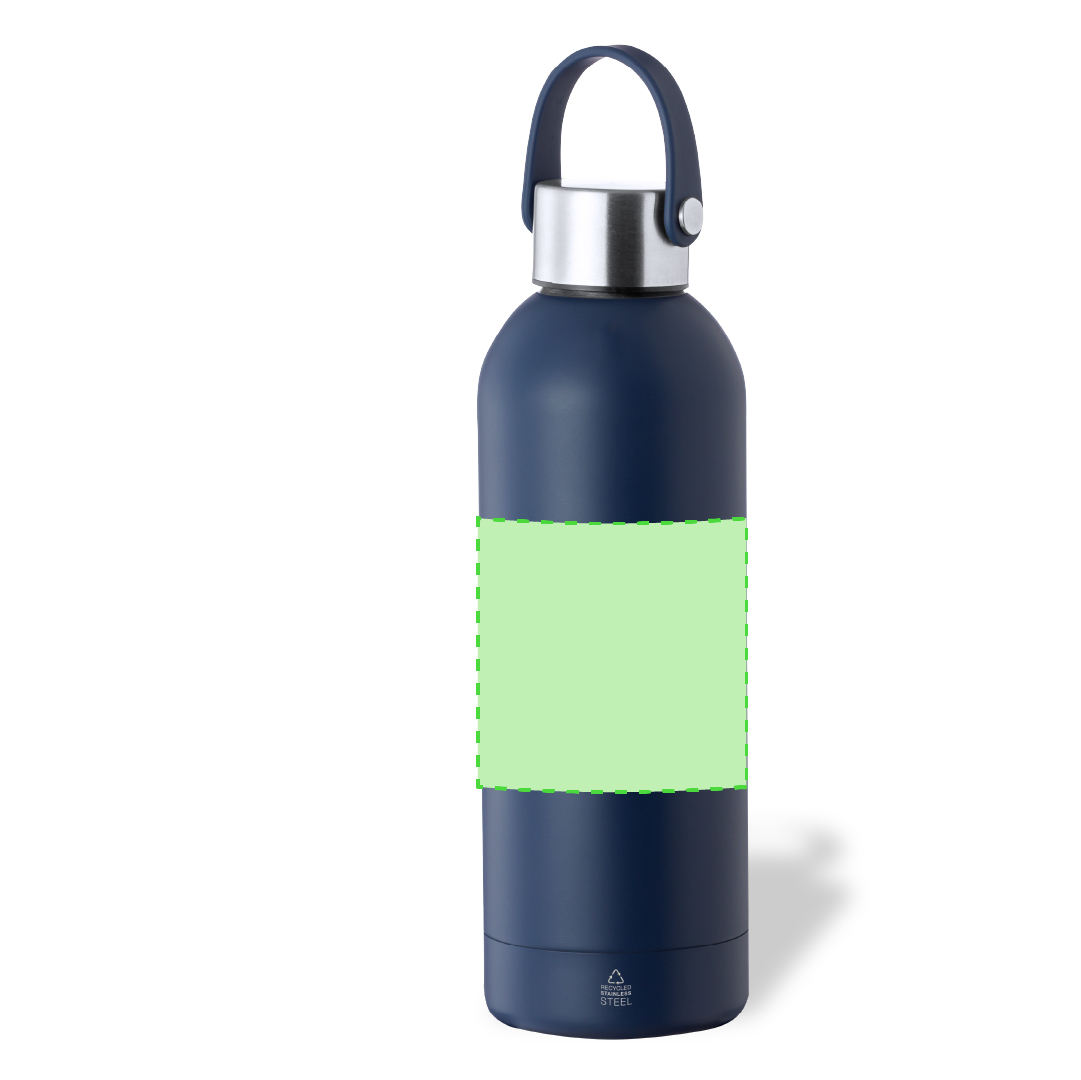 Bidón térmico minimalista de acero inoxidable reciclado 500 ml
