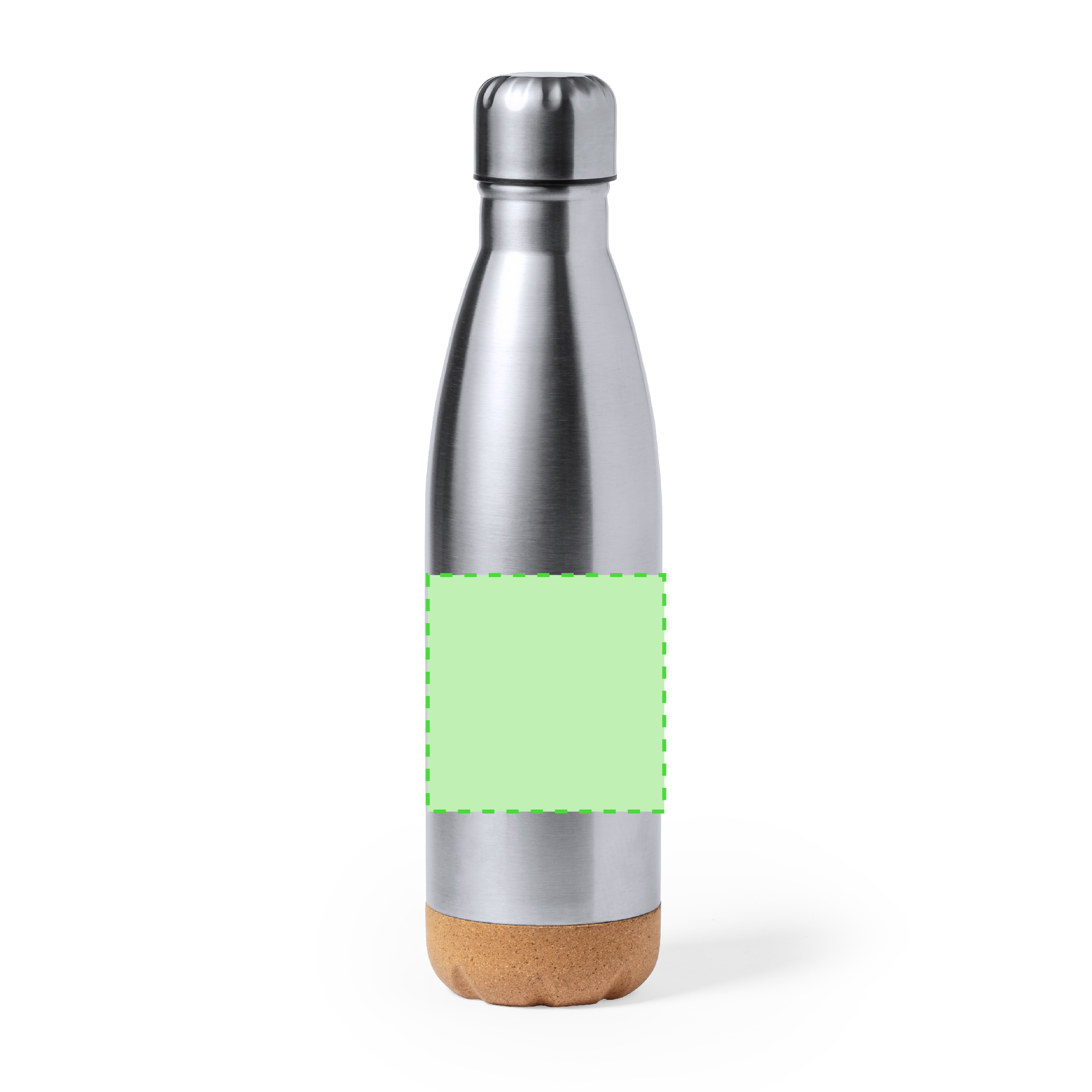 Botella híbrida eco de acero inoxidable y corcho 750 ml
