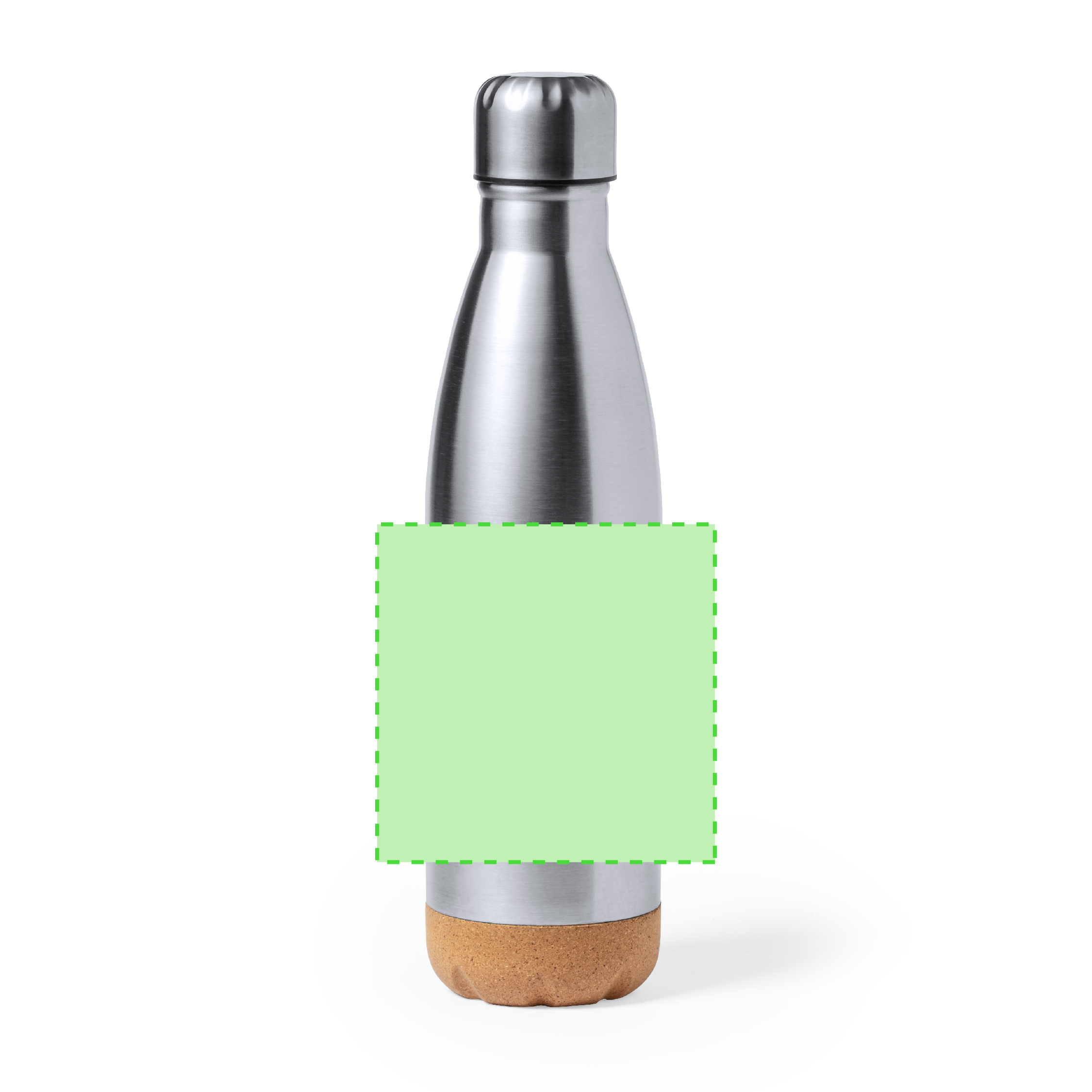 Botella híbrida eco de acero inoxidable y corcho 750 ml