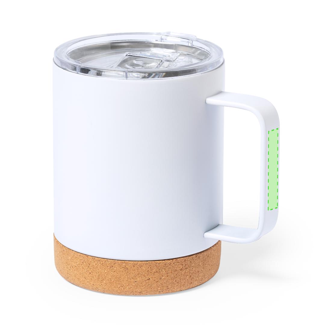 Taza térmica estándar de acero inoxidable reciclado 400 ml