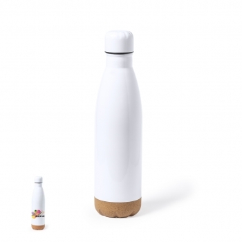 Bidón de acero y corcho personalizable por sublimación 750 ml