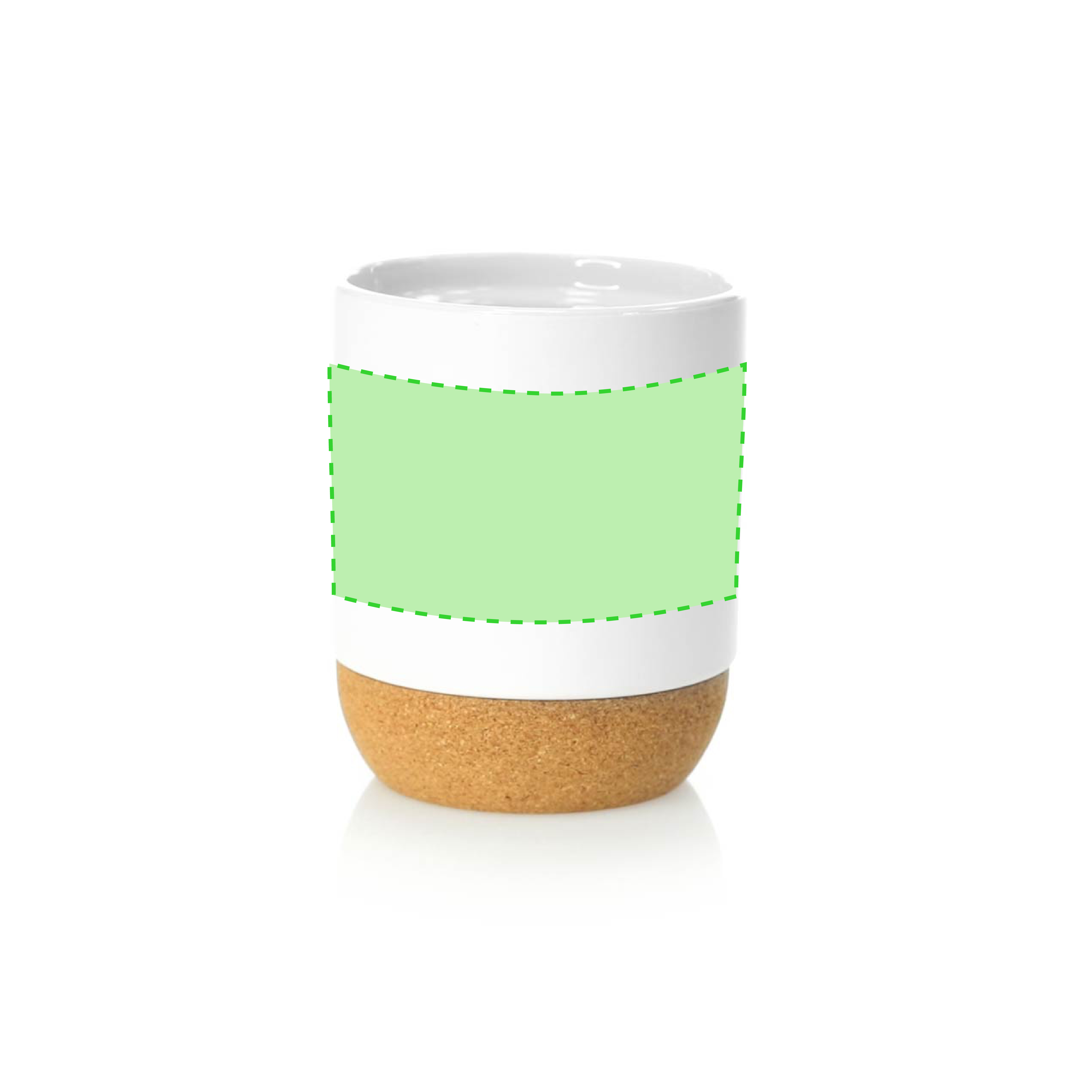 Taza de cerámica preparada para sublimación fotográfica 420 ml