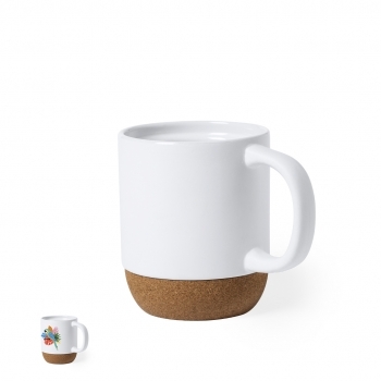 Taza de cerámica preparada para sublimación fotográfica 420 ml