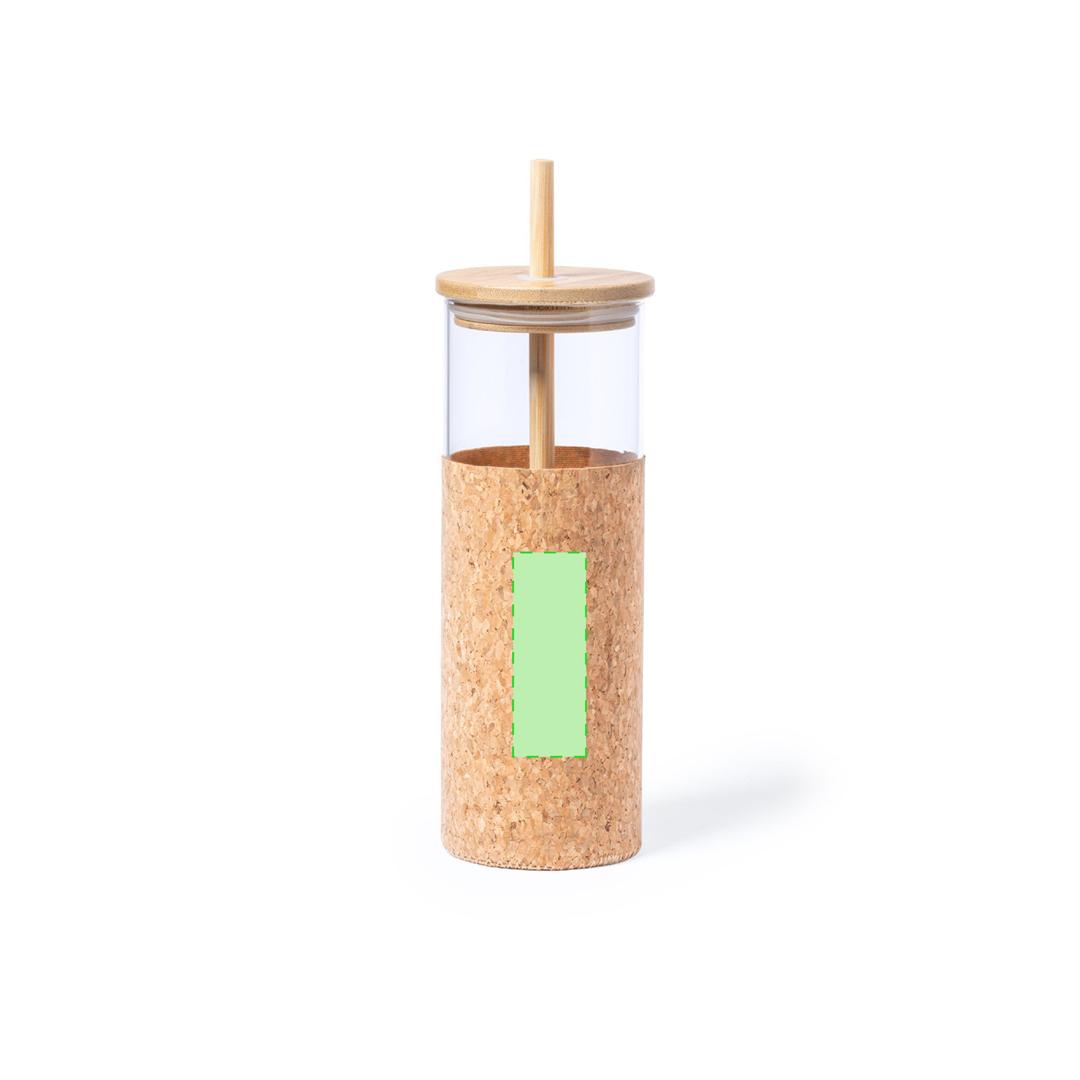 Vaso de borosilicato con funda 500 ml