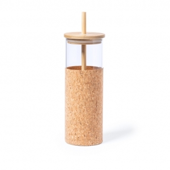 Vaso de borosilicato con funda 500 ml
