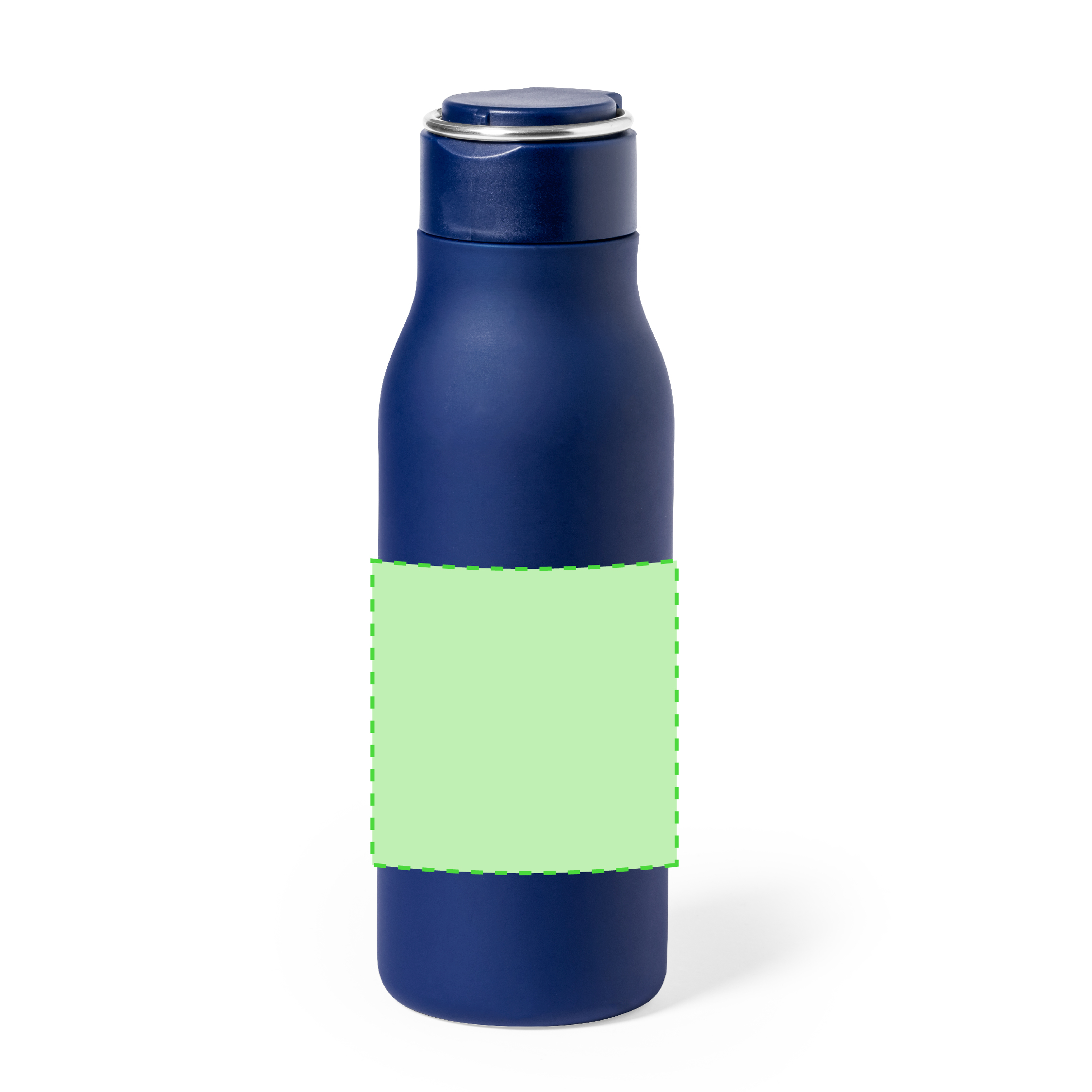 Bidón compacto ergonómico de pared simple acero inoxidable 600 ml