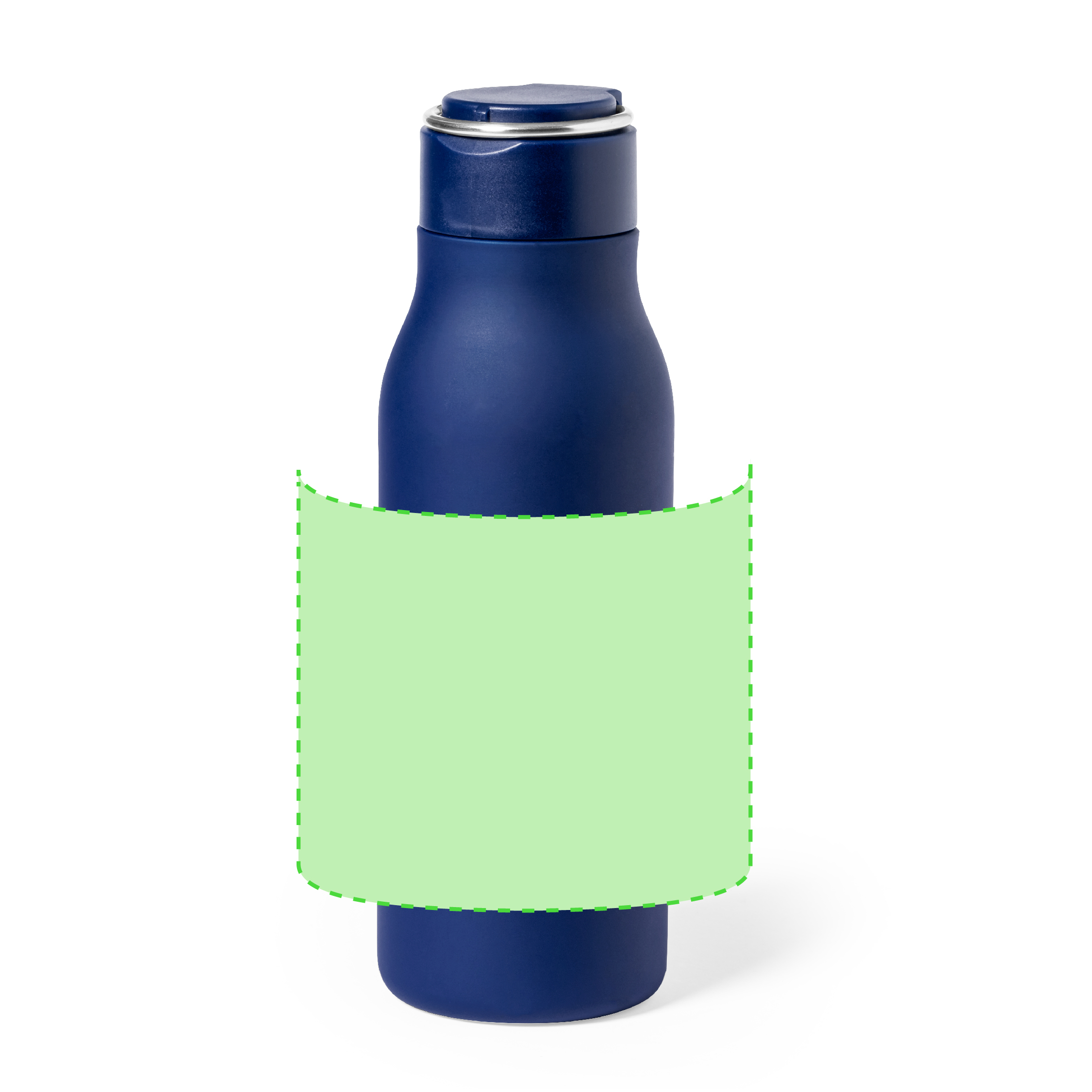 Bidón compacto ergonómico de pared simple acero inoxidable 600 ml
