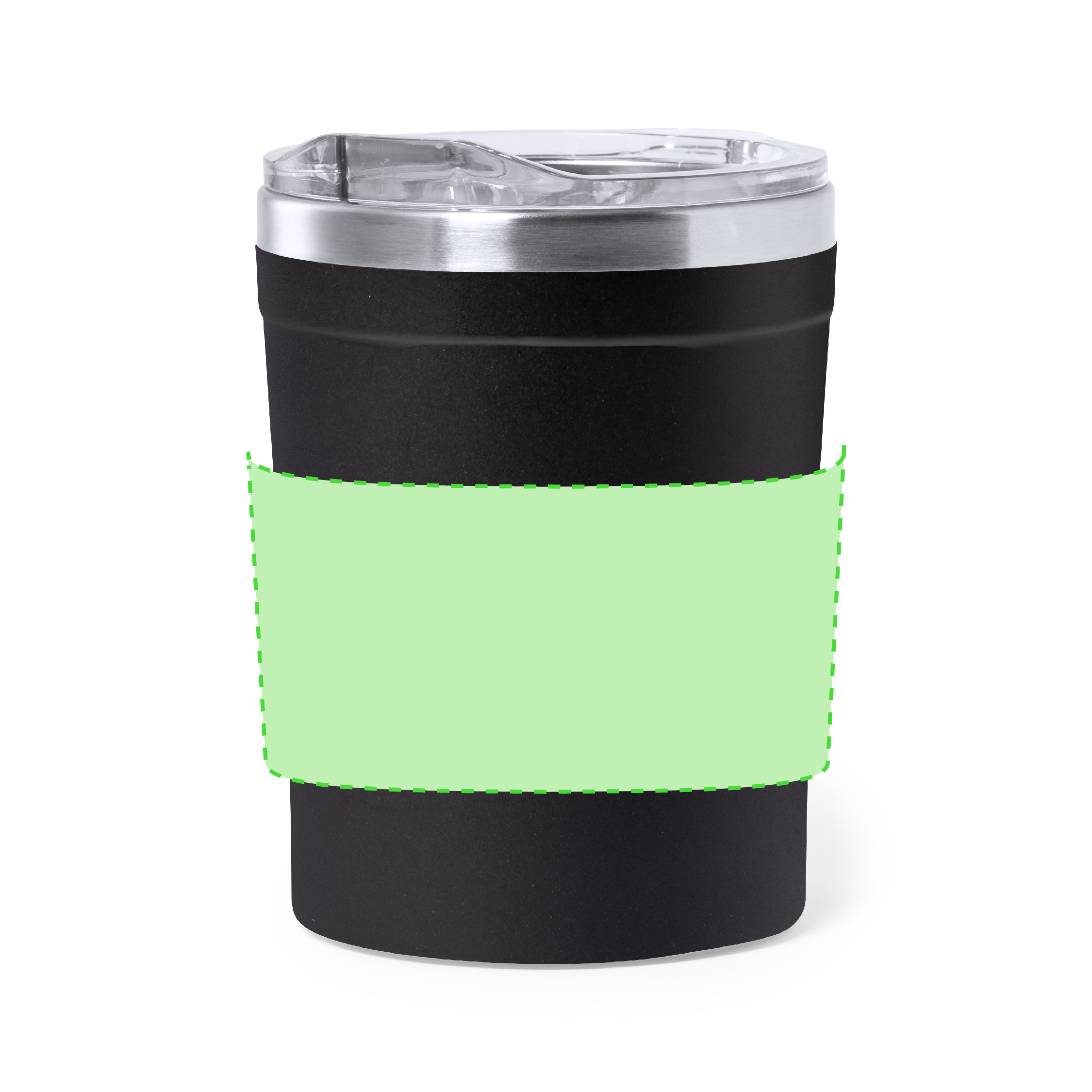 Vaso térmico compacto híbrido acero-polipropileno 330 ml
