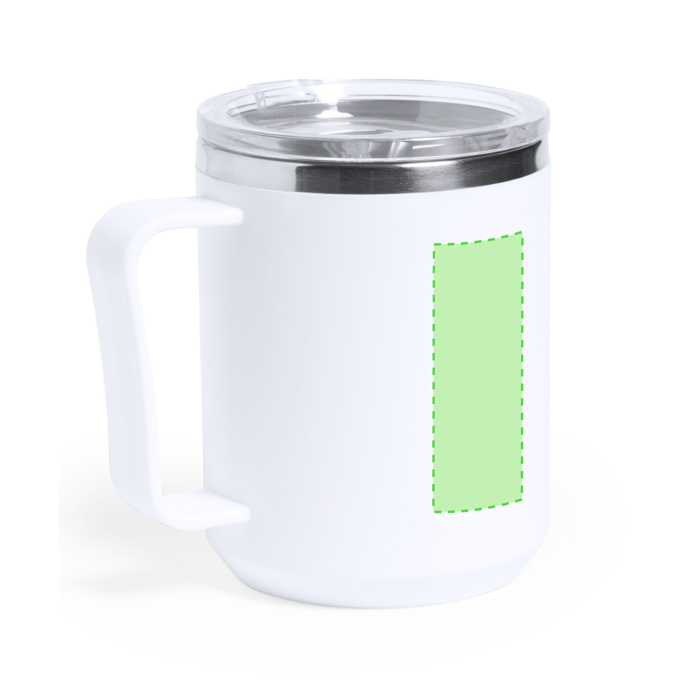 Taza térmica de acero inoxidable con recubrimiento PP 350 ml