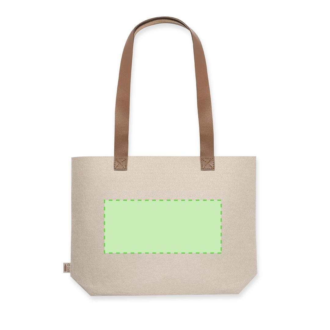 Bolsa de RPET asas largas rectangular 42×30 cm