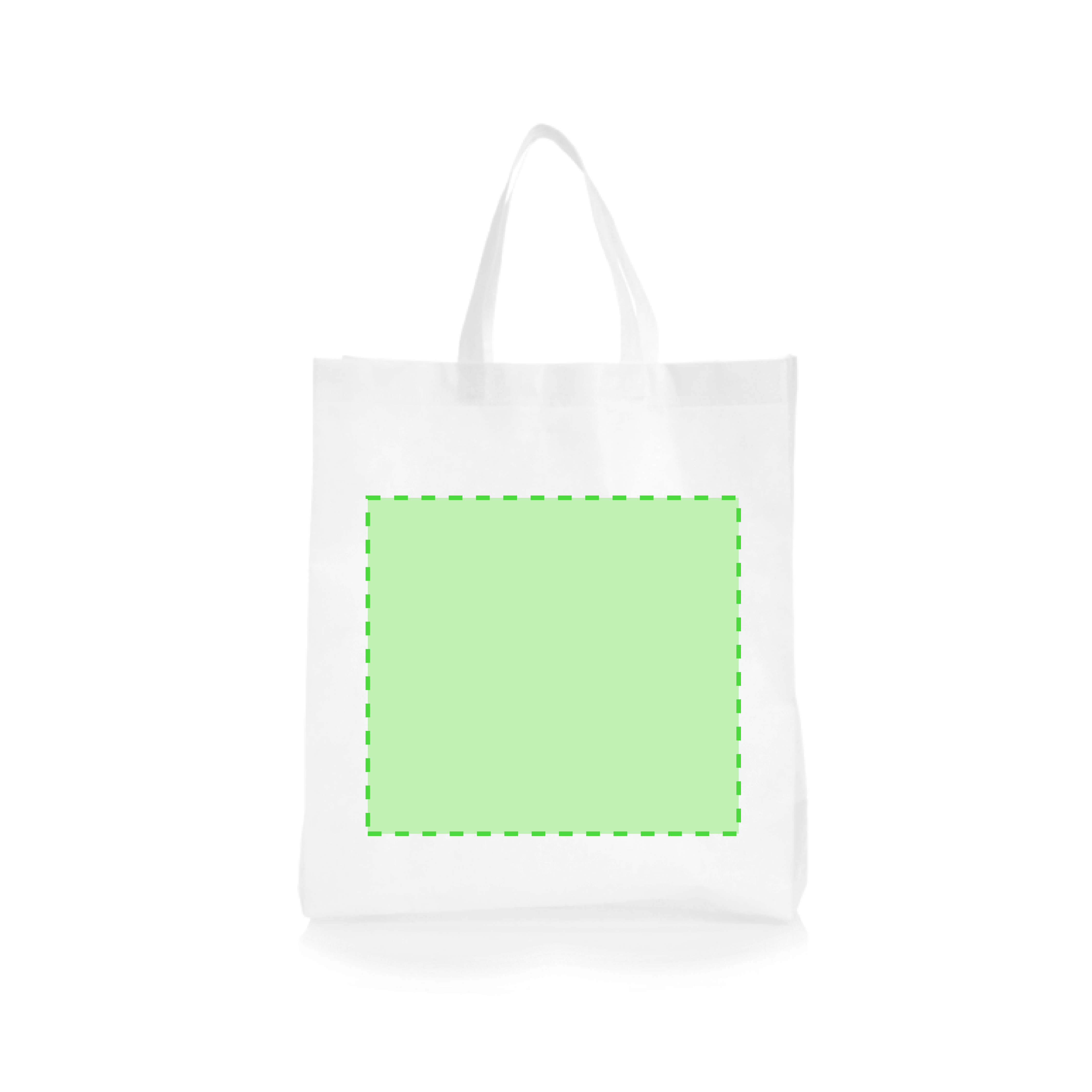 Bolsa de sublimación con asas cortas 38×42 cm asa de mano