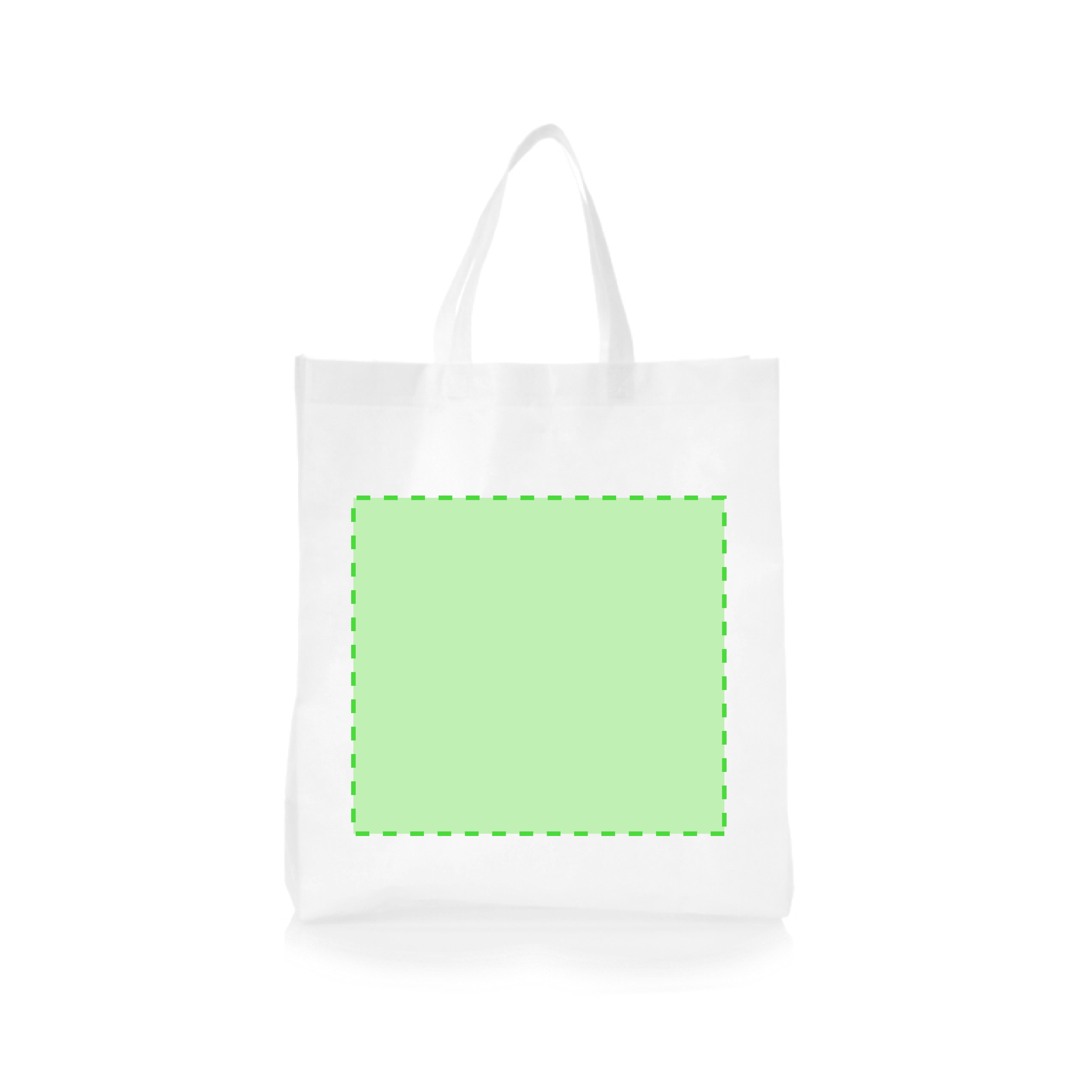 Bolsa de sublimación con asas cortas 38×42 cm asa de mano