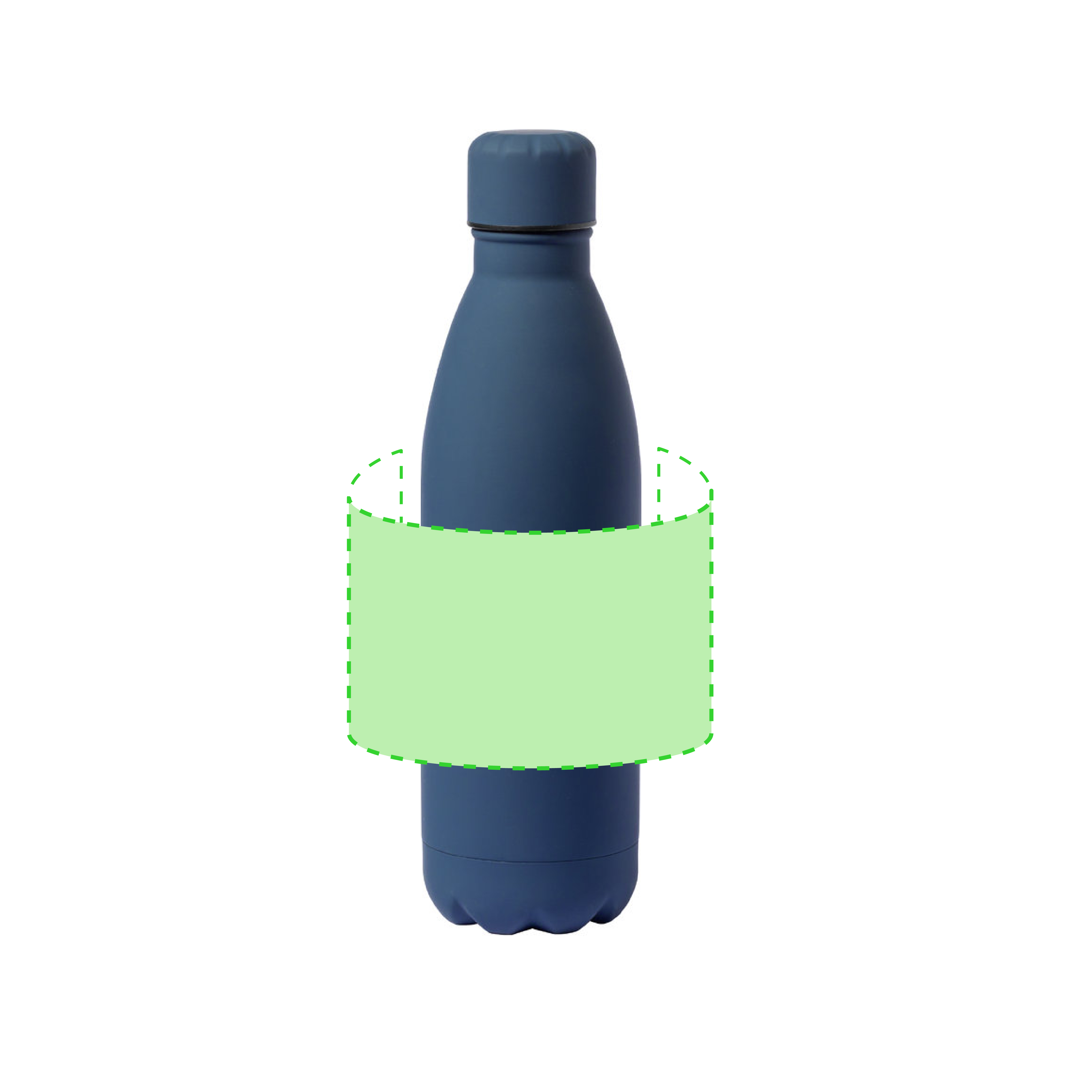 Bidón de alta capacidad en acero inoxidable tacto caucho 790 ml
