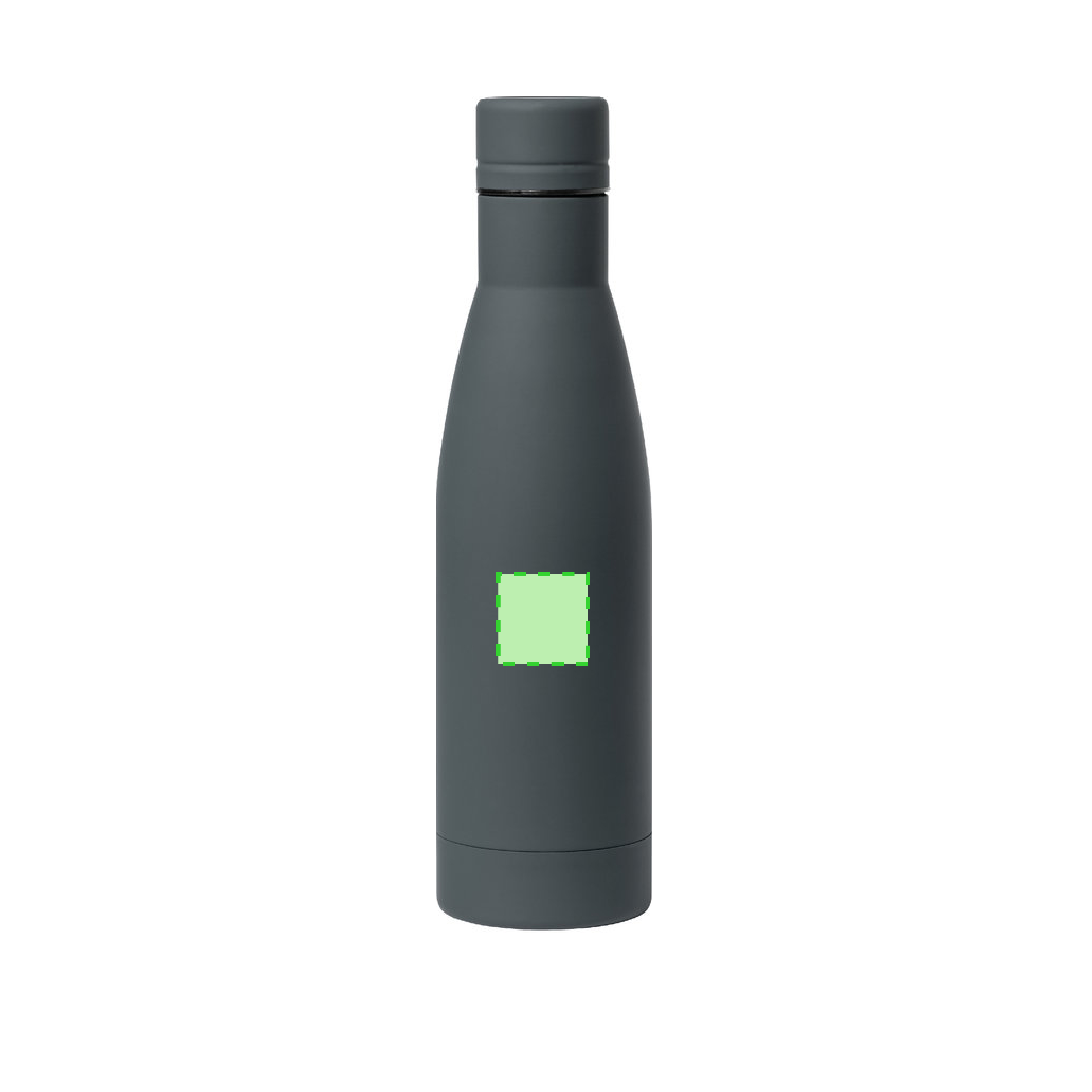 Bidón deportivo ergonómico acero inoxidable tacto caucho 750 ml