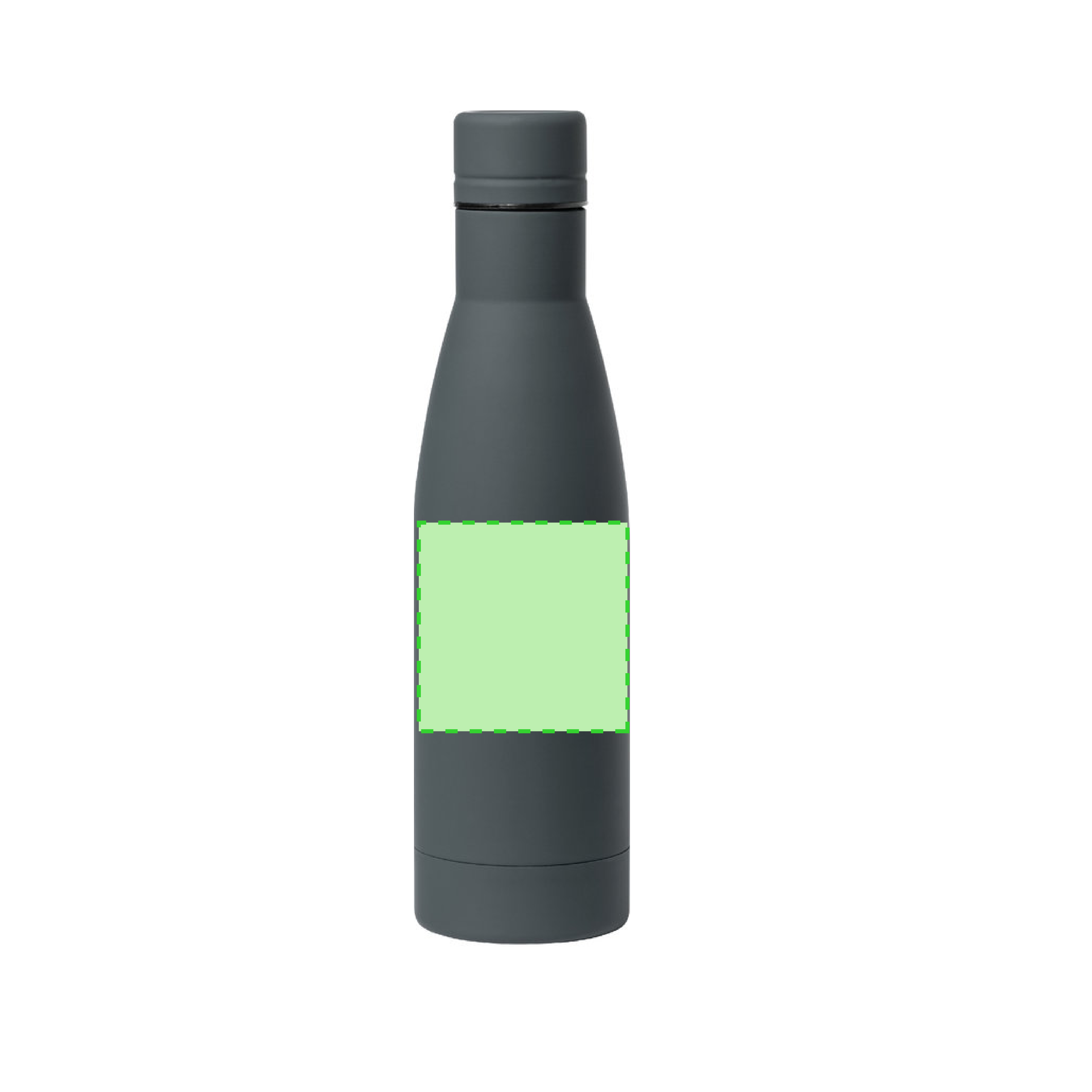 Bidón deportivo ergonómico acero inoxidable tacto caucho 750 ml