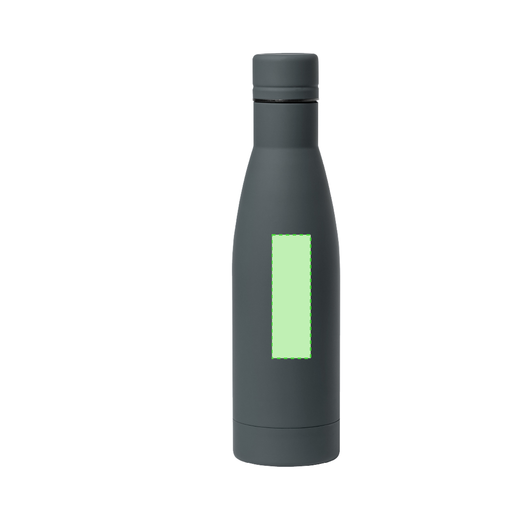 Bidón deportivo ergonómico acero inoxidable tacto caucho 750 ml