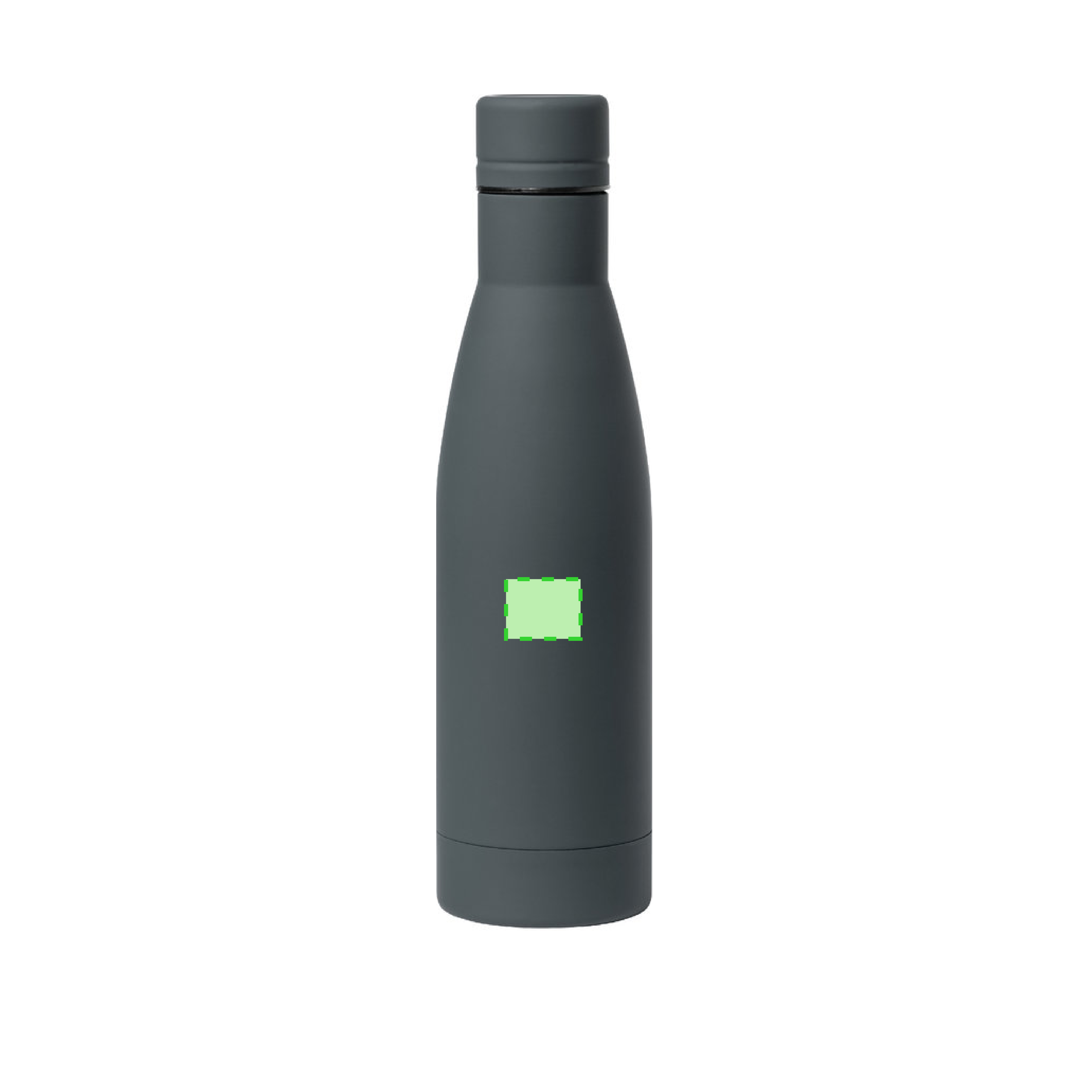 Bidón deportivo ergonómico acero inoxidable tacto caucho 750 ml