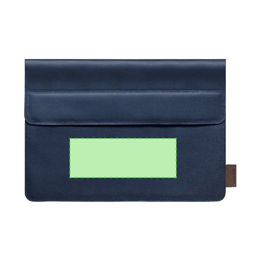 Funda acolchada para portátil de cuero vegano reciclado