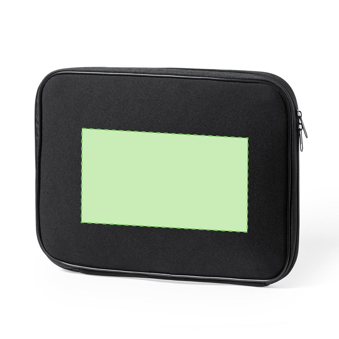 Funda para ordenador portátil de soft shell con cierre seguro