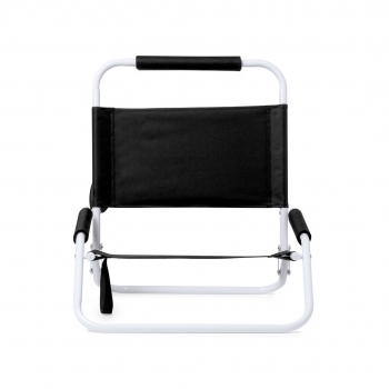 Silla plegable ligera de poliéster 600D con estructura metálica lacada, acolchado en reposabrazos y reposacabezas